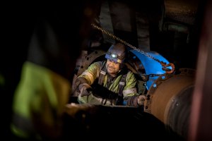 Reparation av brännarlans hos LKAB KK3