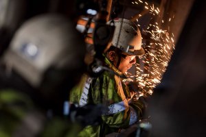 Reparation av kylare hos LKAB KK3