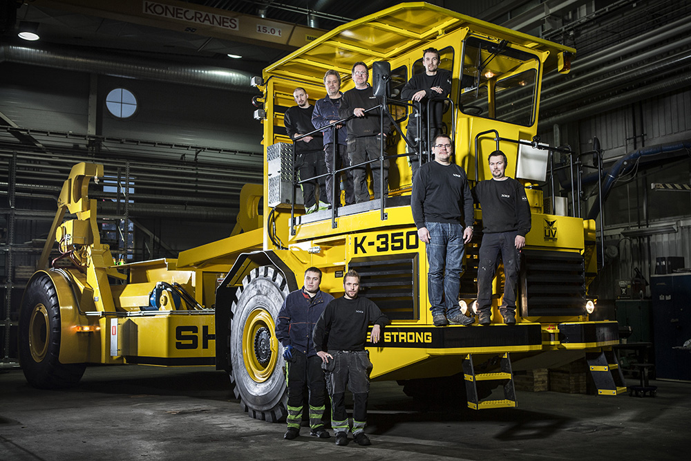 Kiruna Utility Vehicles tillverkar fordon för stål- och smältverk.